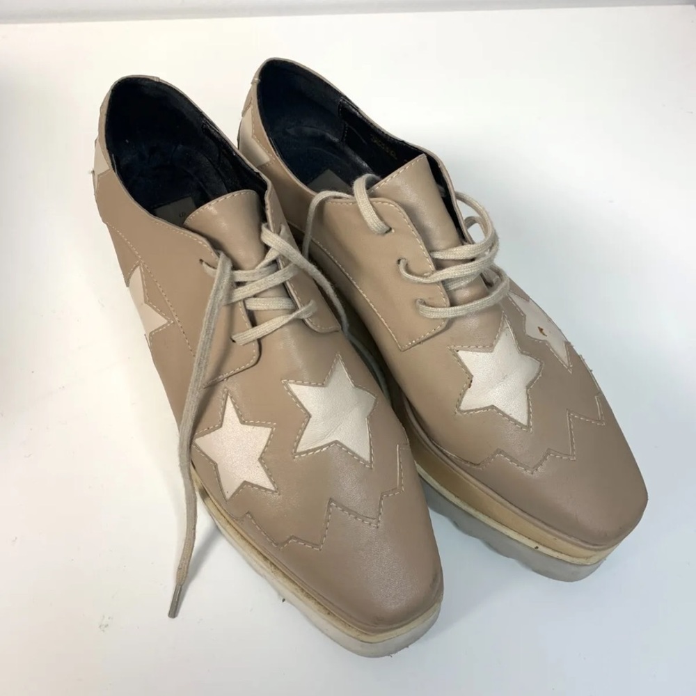 STELLA MCCARTNEY Elyse Platform Stars Shoes Size 37
